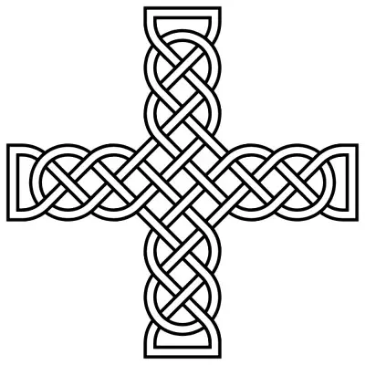 Simple Celtic Cross Clipart black white celtic cross clipart