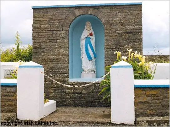 Irish religious roadside shrine