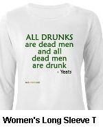 women's all dead men are drunk Irish t shirt